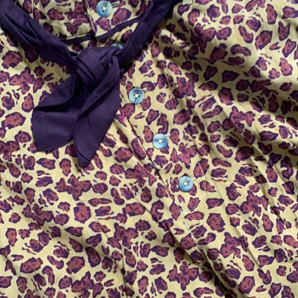 Free People Brown Bennie Leopard Palazzo Pants - Picture 12 of 14